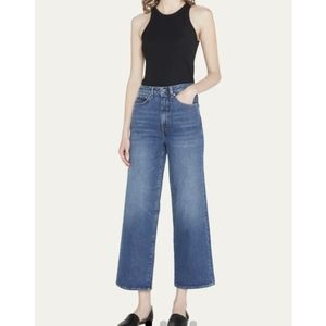 Toteme crop flare denim